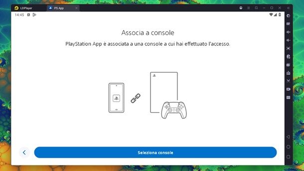 Associare console a PlayStation App Windows 11 LDPlayer