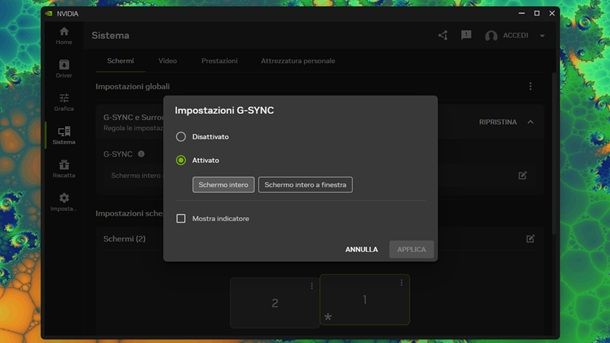 NVIDIA App G-SYNC