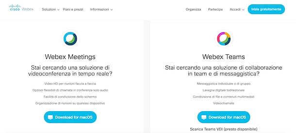 Come funziona webinar con Cisco Webex Meetings