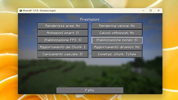 Migliorare nettamente prestazioni Minecraft Java PC