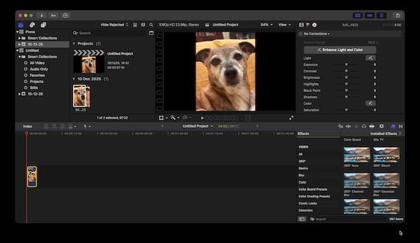 Effetti e transizioni
