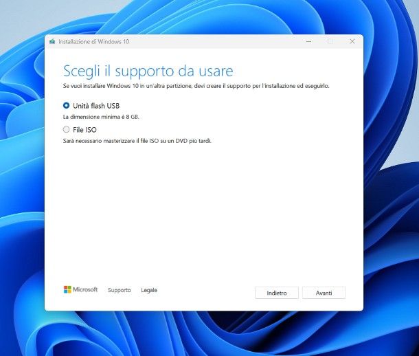 Come scaricare Windows 10 su chiavetta USB