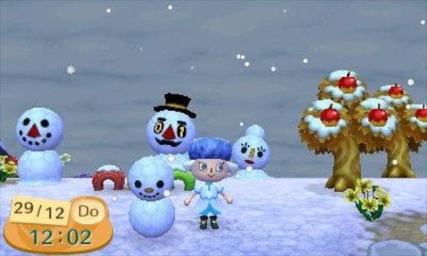 Pupazzi di neve in Animal Crossing: New Leaf