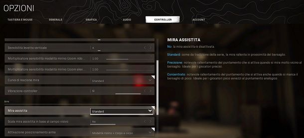 Mira assistita COD Warzone