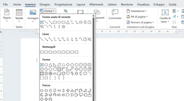 Come fare la freccia su Word: Windows