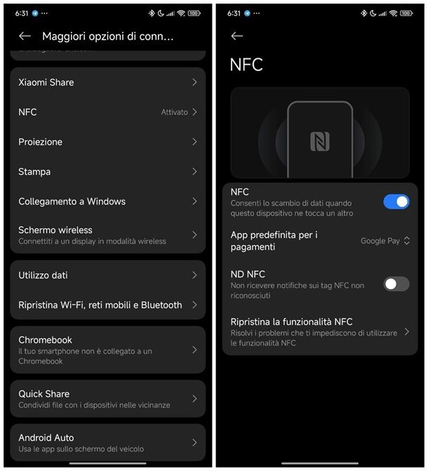 Come attivare NFC su Xiaomi