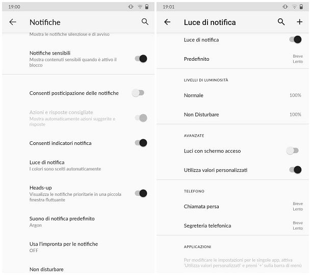 Come accendere la luce del telefonino: notifiche