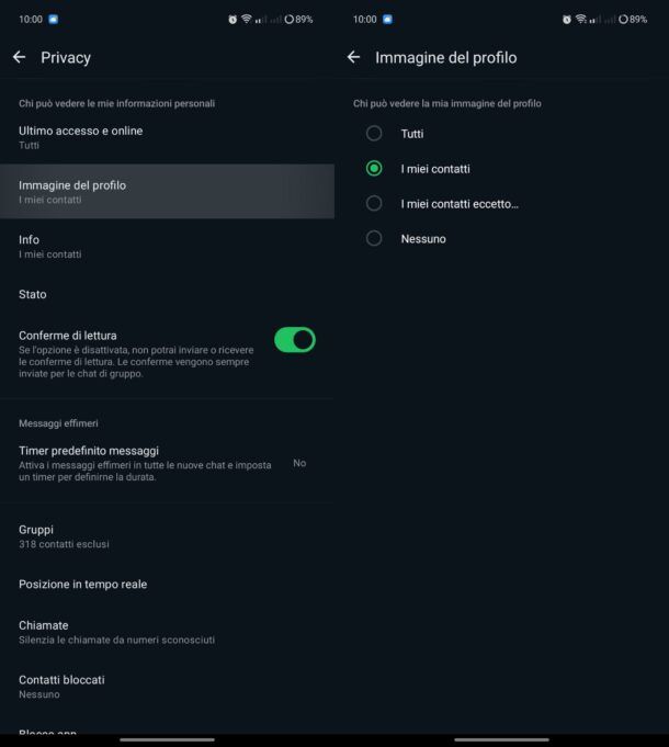 Immagine del profilo WhatsApp app