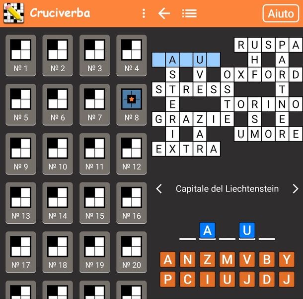 Programmi per smartphone: cruciverba