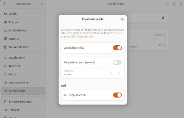 Come condividere una cartella in rete con Ubuntu