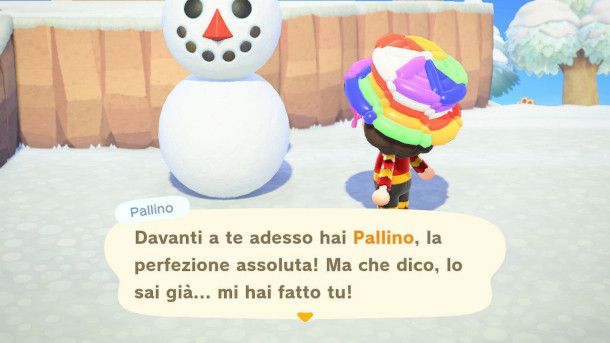 Pupazzo di Neve perfetto in Animal Crossing: New Horizons