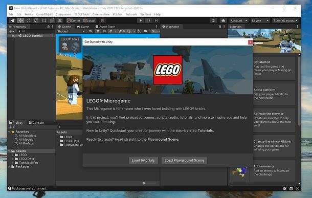 LEGO Microgame Unity