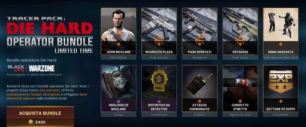 Contenuto bundle John McClane COD Warzone