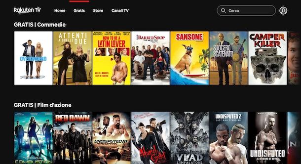 Film gratis su Rakuten TV