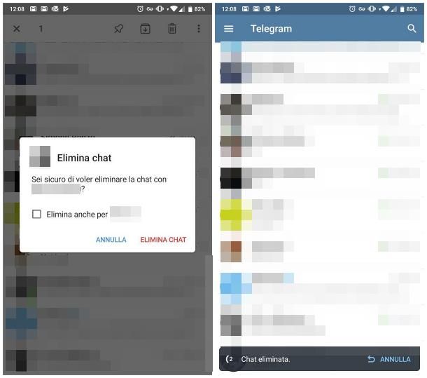 Come recuperare una chat eliminata su Telegram