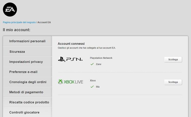 Cambiare account EA FIFA da PC