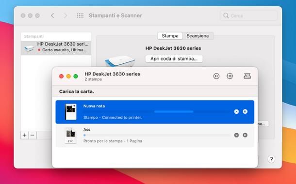 Come eliminare code di stampa bloccate: Mac