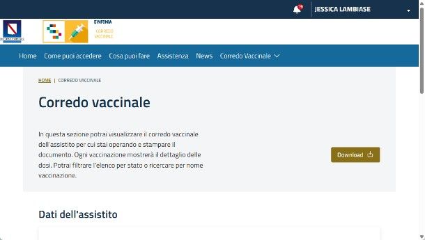 Come scaricare il certificato vaccinale