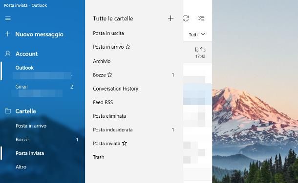 Rinviare una mail con Posta di Windows 10