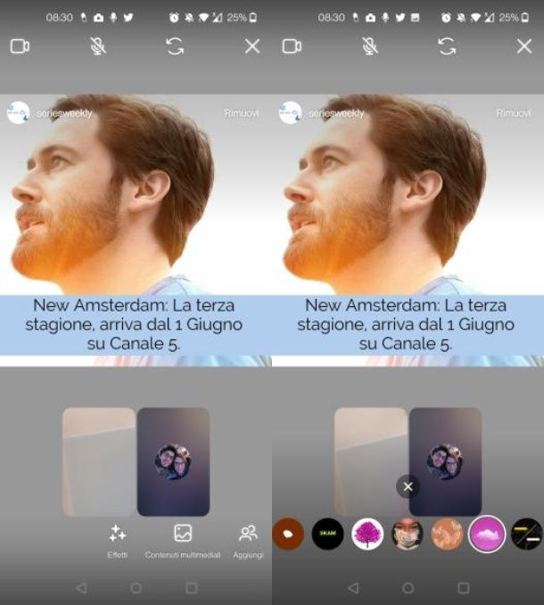 Come usare filtri Instagram in videochiamata