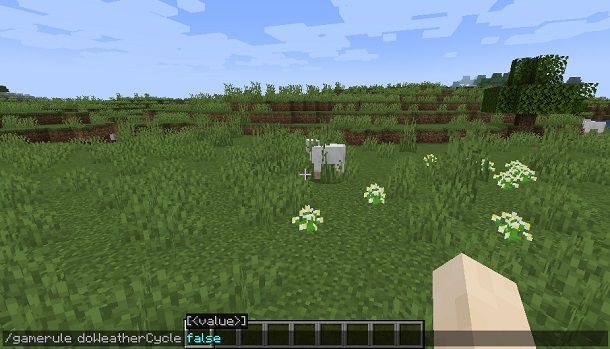 Comando per disattivare tempo atmosferico su Minecraft