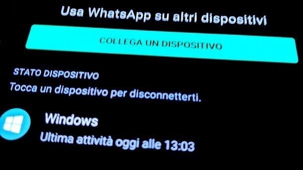 Tenere monitorati accessi WhatsApp