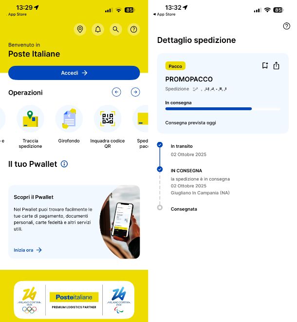 App Poste Italiane