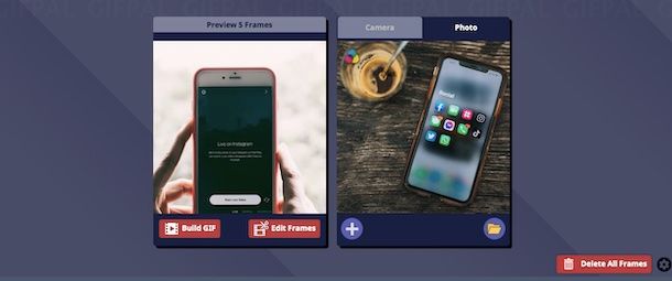 Creare GIF da foto PC e smartphone