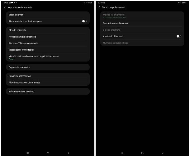 Come mettere l'avviso di chiamata Samsung: procedura standard