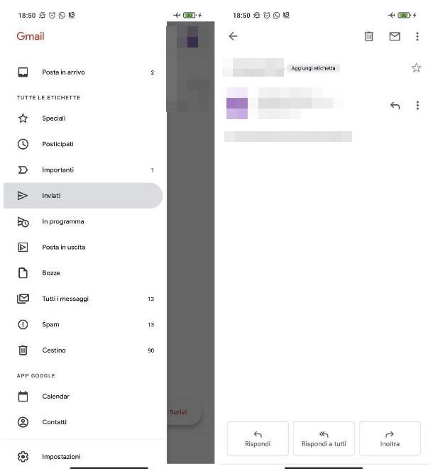 Rinviare una mail con Gmail