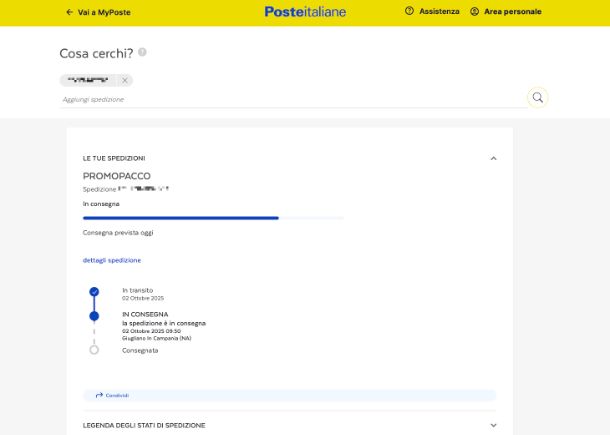 Poste Italiane sito