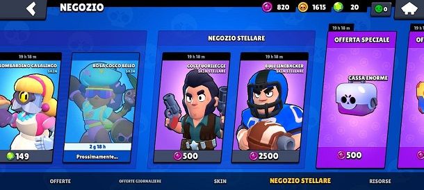 Negozio stellare Brawl Stars