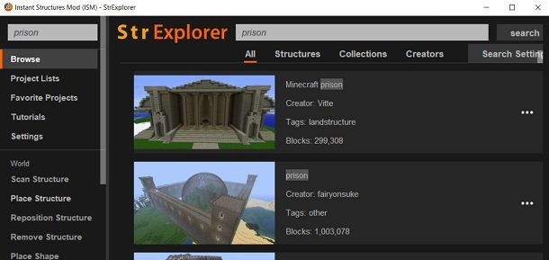 Costruire una prigione su Minecraft con ISM