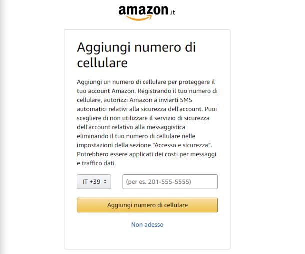 Come cambiare numero di telefono su Amazon: account personale