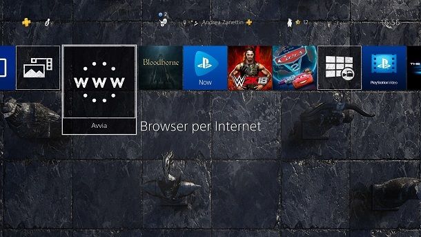 Browser Internet PS4