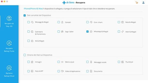 Come recuperare messaggi WhatsApp iPhone