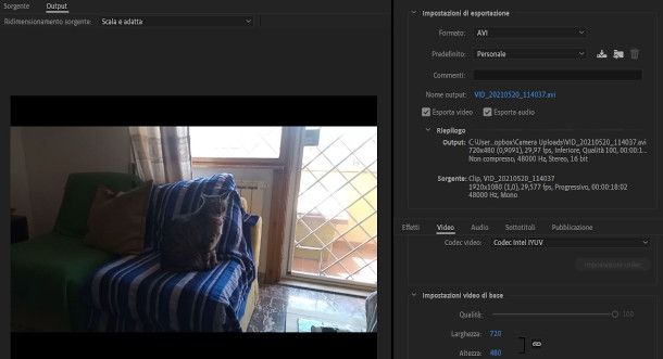 premiere risoluzione video