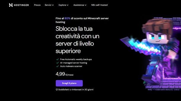 Alternative per creare server Minecraft