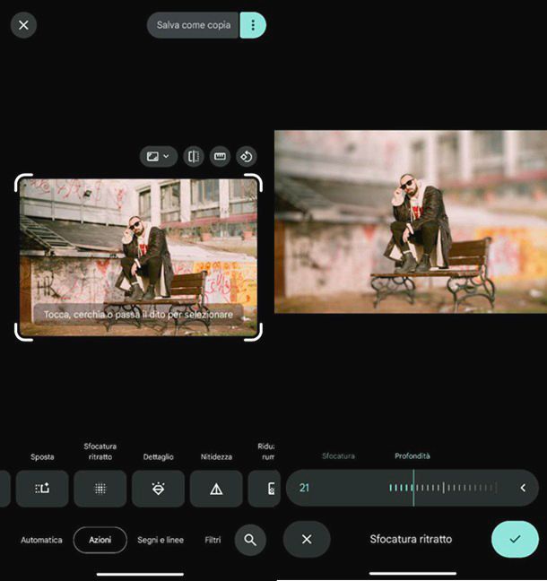 Come sfocare le foto su Android