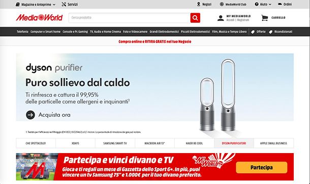 Migliori ecommerce Italia MediaWorld