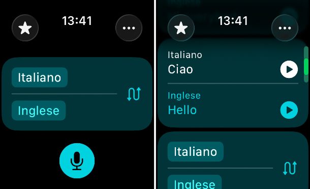 Traduci app Apple Watch