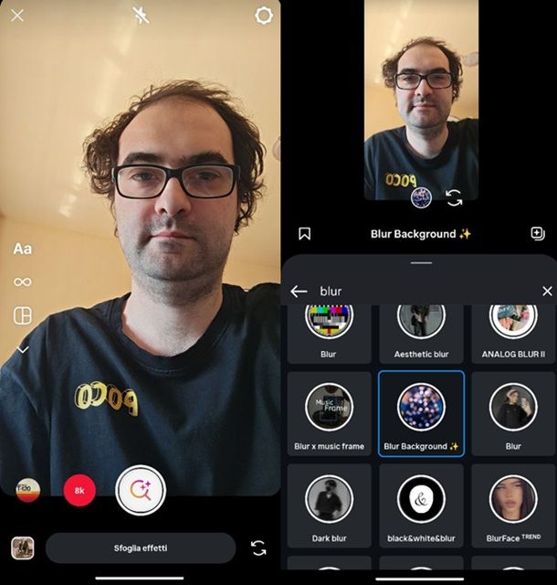Come sfocare le foto su Instagram