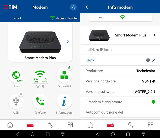 Controllare il firmware e aggiornarlo dall'app TIM Modem