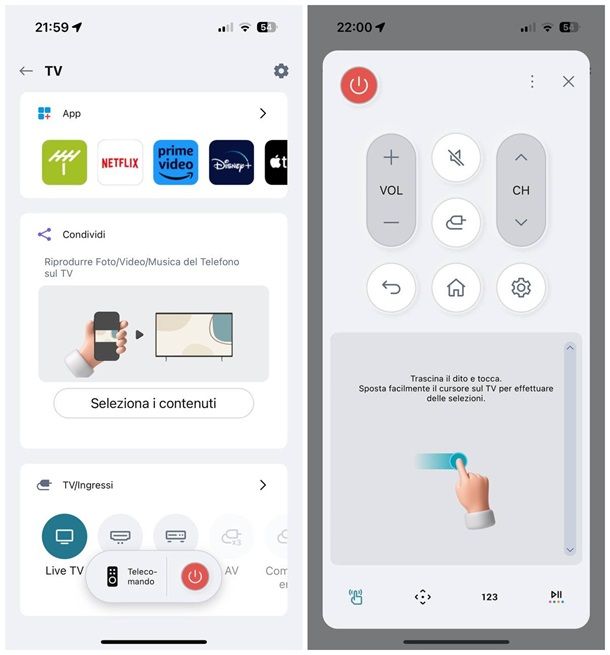 App per collegare il telefono alla TV gratis: app del produttore