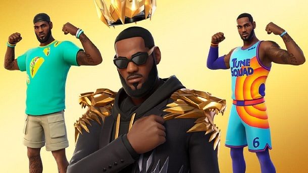 Varianti skin LeBron James Fortnite