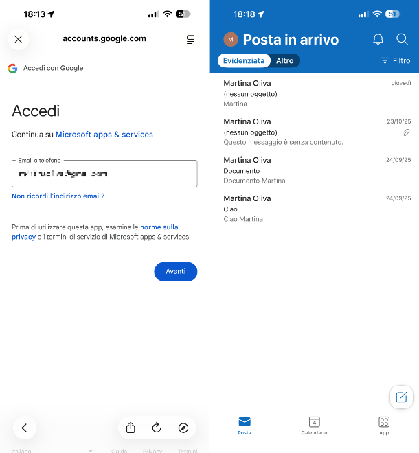 Outlook app Gmail
