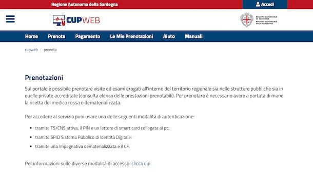 CUP Web Sardegna