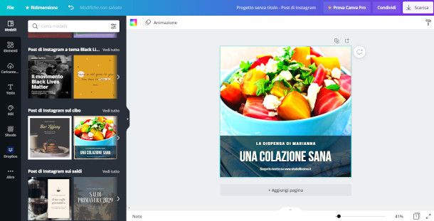 Canva applicazione per PC