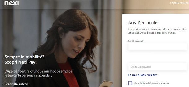 Accedere per la prima volta da Web a Nexi Pay per ultimare la registrazione