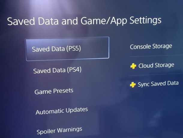 Sincronizzare i salvataggi da PS4 a PS5